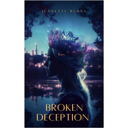 Book cover design for a novel called Broken Deception Design by SamArt❄️