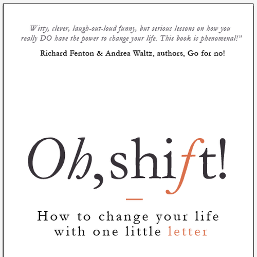 The book Oh, shift! needs a new cover design!  Design por dejan.koki