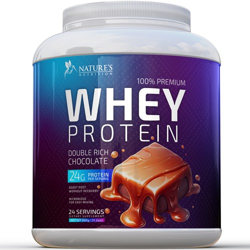 Tasty Whey Protein Chocolate Design Needed for Nature's Nutrition Design réalisé par R O S H I N