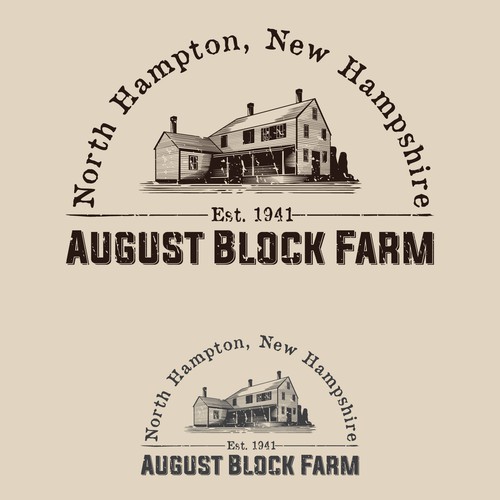 Create a vintage logo for a New England farm!!! Design by citra1988