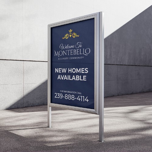Upscale and Sophisticated New Homes for Sale - Signage Design by Agel Studio