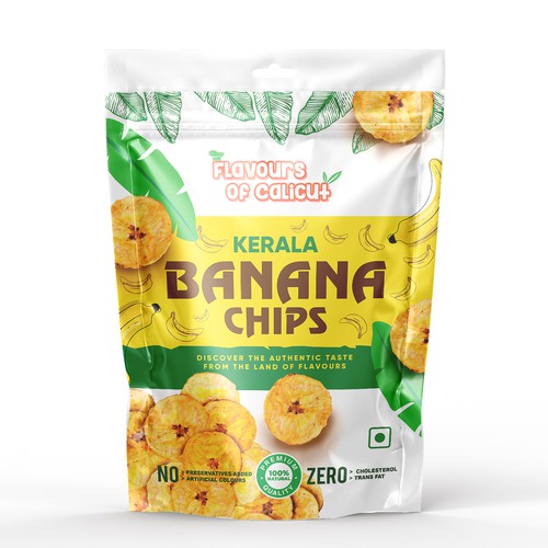 Package Design for Banana Chips Design by Design_byMe