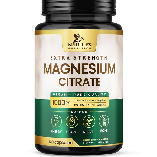 Premium Magnesium Citrate Design needed for Nature's Nutrition Design by Davi Giolo ★