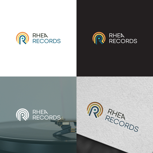 Sophisticated Record Label Logo appeal to worldwide audience Diseño de Oseda.id