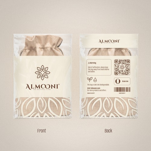 Design a simple yet elegant polybag packaging for our loofah brand Design by La_russa