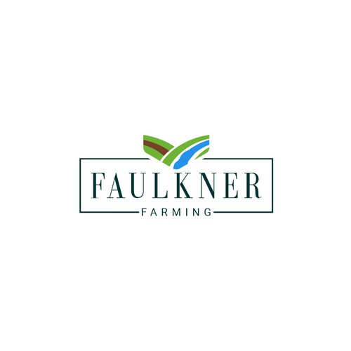 Sustainable & Regenerative Farming Logo and design work "Faulkner Farming" Design by CAIO PERON