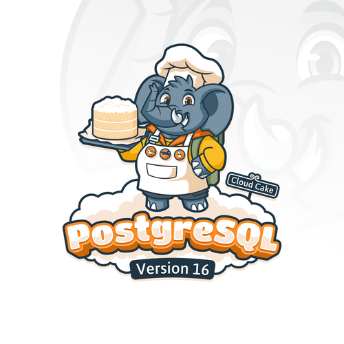 PostgreSQL v16 Release Artwork Design by ridjam