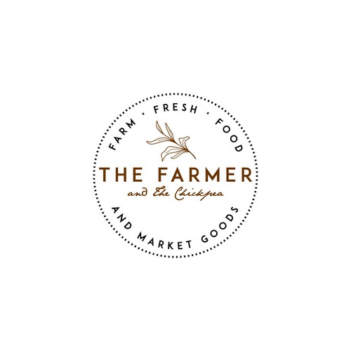 Organic, locally sourced, homemade food business 'The farmer and the chickpea' needs new logo Design by V R design