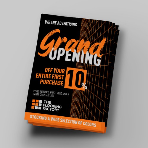 Grand Opening Flyer Design by Sergey Slonitskyi