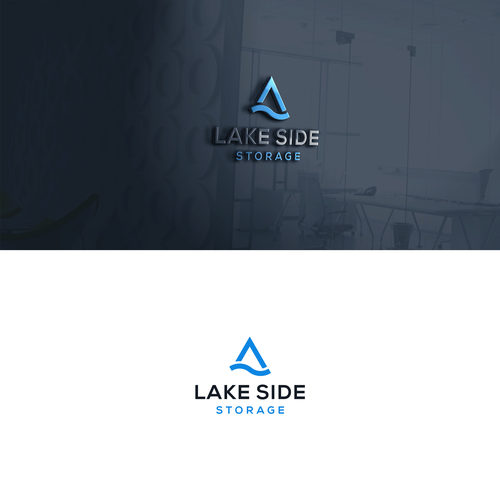 Standout logo for a self storage facility next to a lake. Targeting boats and rvs Design by graphcone