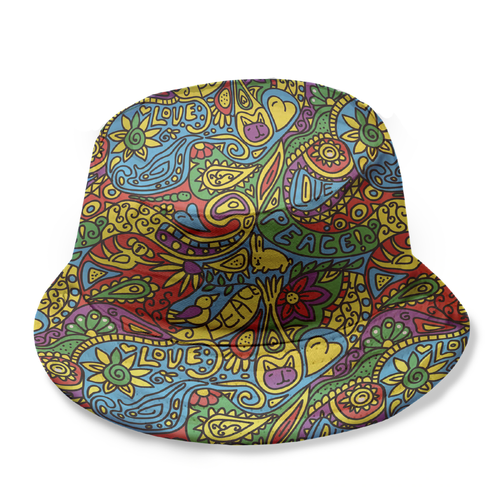 Bucket Hat Designs for Girls (black culture theme) Design by Volha_Petra