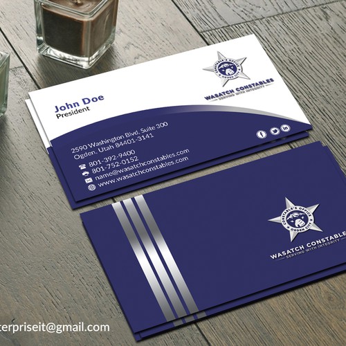 Business Card And Stationary For Progressive Law Enforcement Agency