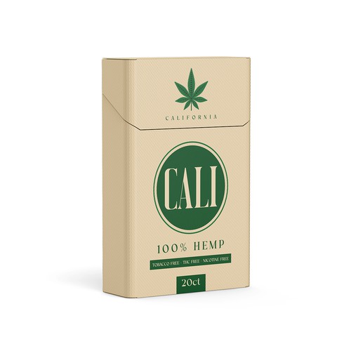 Hemp Cigarette Pack Preliminary Design Design by kex_