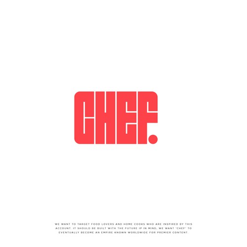"CHEF": Food & Cooking Social Media Logo Design by NouNouArt