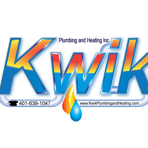 Create the next logo for Kwik Plumbing and Heating Inc. デザイン by nikolo