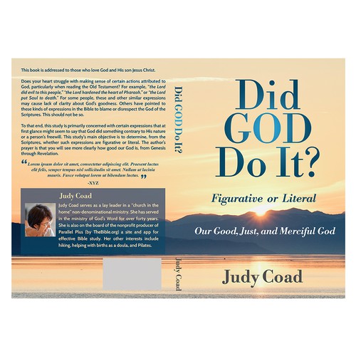 Design book cover and e-book cover  for book showing the goodness of God Design by DezignManiac