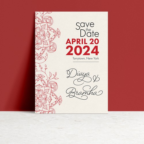 Card or invitation contest entry by Daisy Laparra