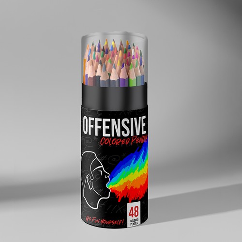 Offensive Colored Pencils, a Funny Gag Gift, Makers of Offensive