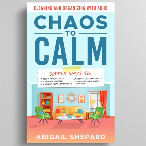 Simple and Empowering book cover for cleaning and organizing Diseño de Rezy