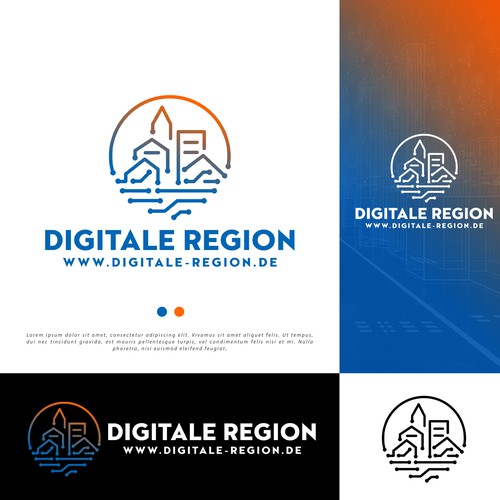 Meaningful and creative logo for our new project "Digital Region" Design by jnc
