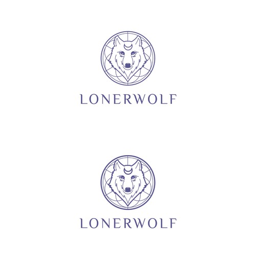 Wolf Sun/Moon Logo For Spiritual Website Design by MagesticD