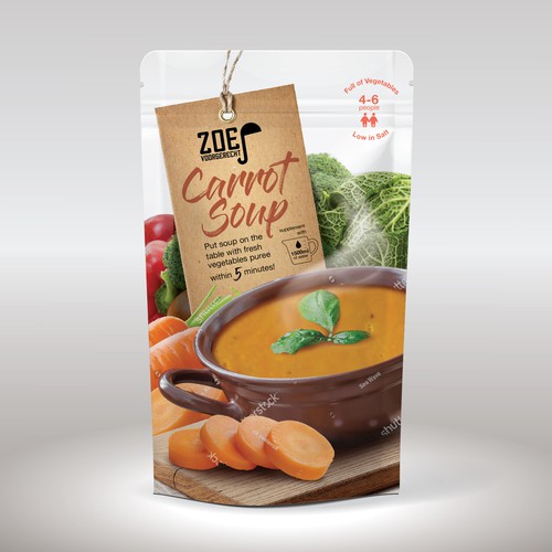 Modern / trendy soup packaging! Design by Holiday26