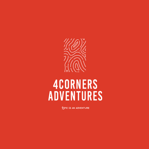 Adventure sports logo incorporating navigation elements, topography and maps Design by PSB Designs