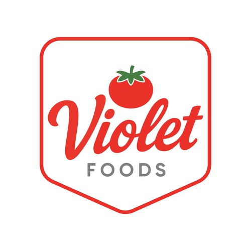 Violet Foods Logo Design by DevDevit   ★ ★ ★ ★ ★