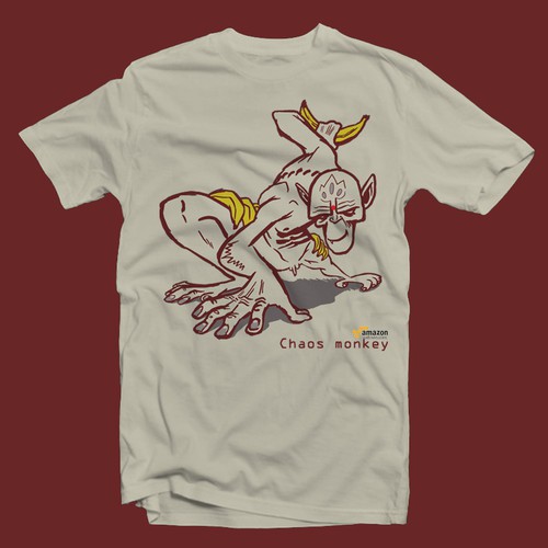 Design the Chaos Monkey T-Shirt Ontwerp door SOPI