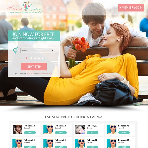 Create A Landing Page For A Dating Site Landing Page Design Contest 99designs