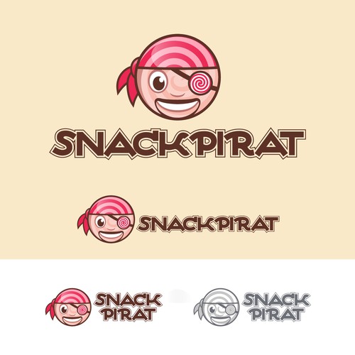 Pirate style logo for a food store (candy, snacks, beverages) Design by Nevermind™