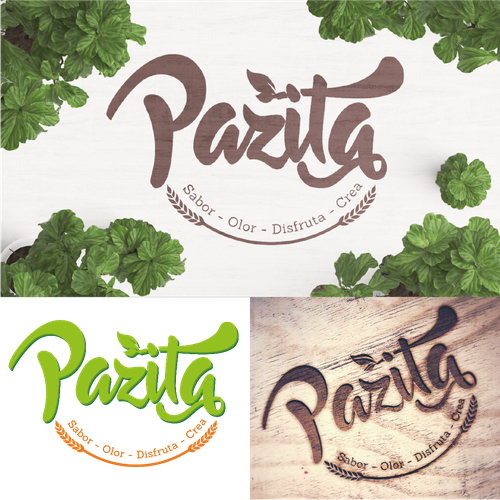 buscando un logo para Pazita, que quiere dar sabor en la cocina Design by DWOLF EG
