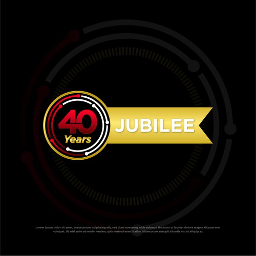 Looking for a modern, expressive 40 years jubilee logo Design by harrysvellas