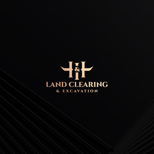 LOGO AND LETTER HEAD FOR H&H LAND CLEARING AND EXEXCAVATION Design réalisé par Rozzium