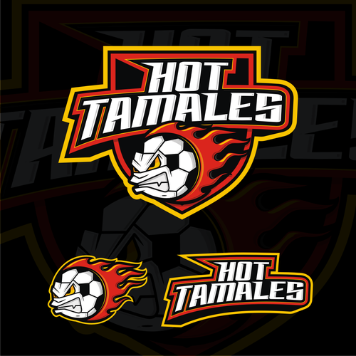 5-6 year olds need a soccer team logo! HOT TAMALES Diseño de involve