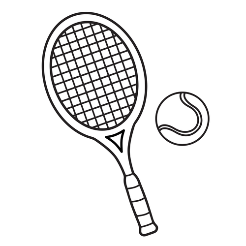 テニスラケットとボールのイラストが入ったテニスウェアをデザインしてください Tシャツ コンペ 99designs