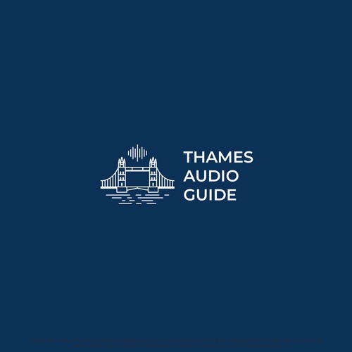 New logo for tourist audio guide of the Thames in London Design by James®