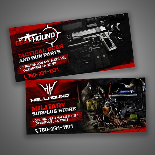 Designs Military/Tactical Store Flyer Design Postcard, flyer or