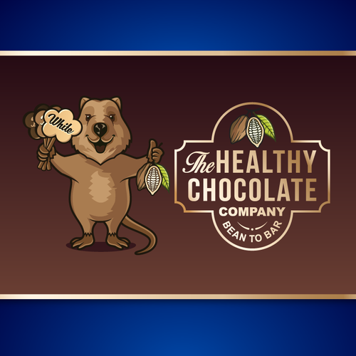 The Healthy Chocolate Company needs our happy mascot to be drawn and immortalised. Design by The Magical