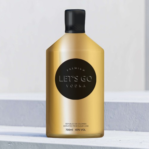 LET'S GO Organic Vodka Design by vesmil