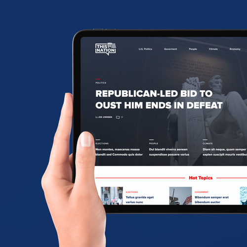 Wordpress Design for Political Blog Design by Ivan Fresh