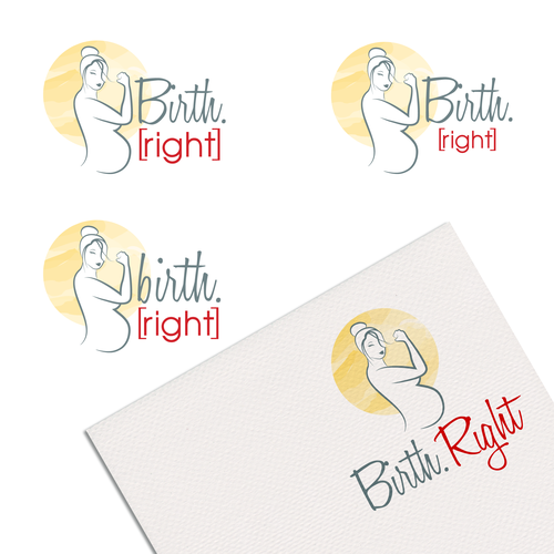 Create an awesome, noticeable and approachable logo for birth.right Design by Mihaela♡