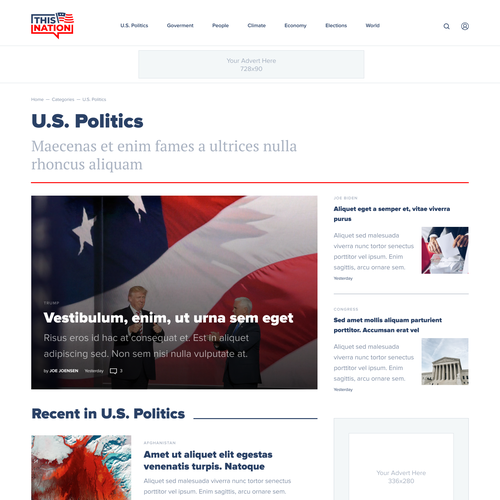 Wordpress Design for Political Blog Design by Ivan Fresh