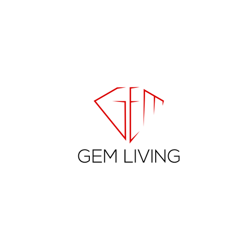 Geometrical, minimalist, modern brand design for Gem Living Design by flatof12