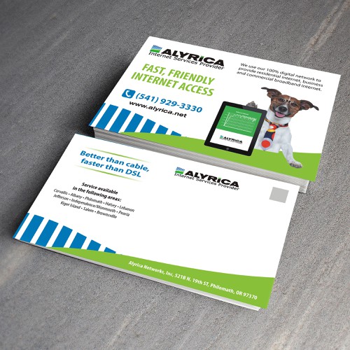 Create a new internet access advertising postcard Design von Squonk