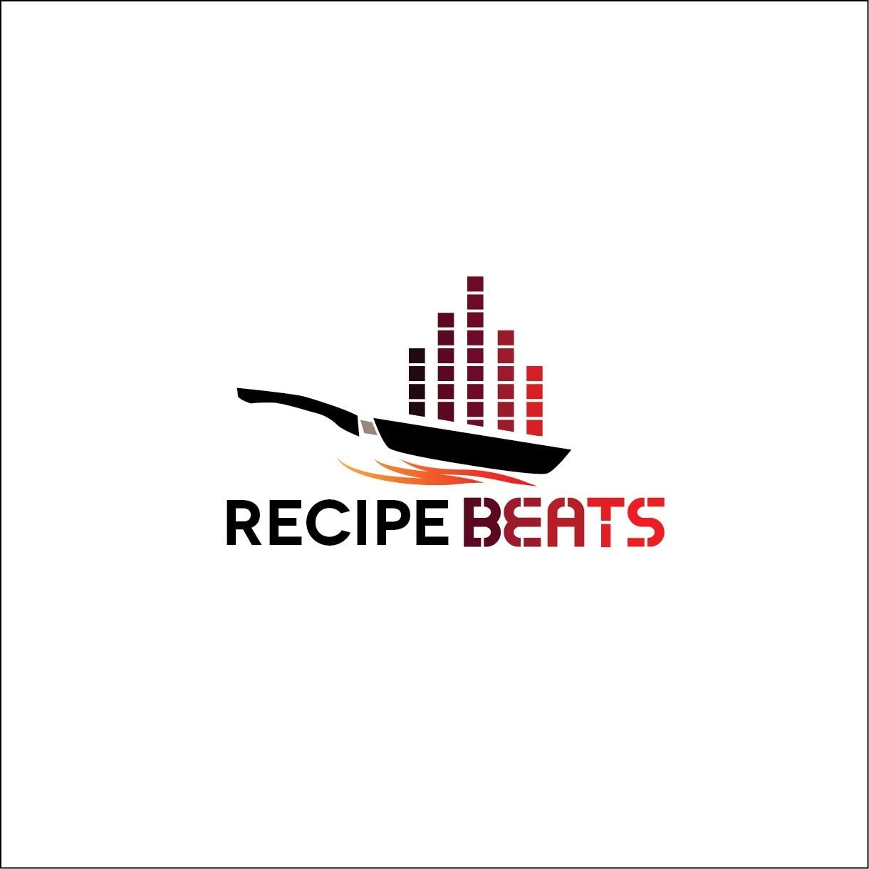 Recipe logo with the title 'Recipe Beats Logo'