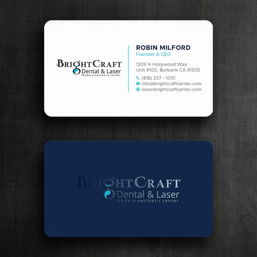 Modern Dental and Medical SPA business card Design réalisé par Felix SH