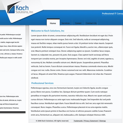 $500.00 Website template (Design only) Design by Norman1337