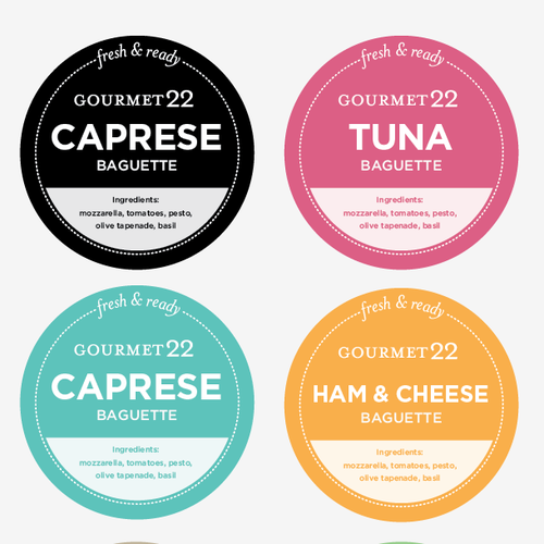 Label Design for Gourmet Food Design by Joshua Vizzacco