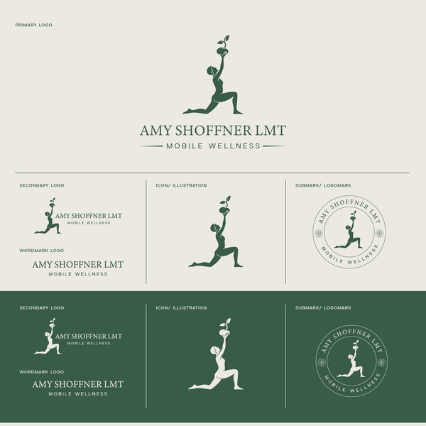 Logo Variations for Mobile Wellness Brand